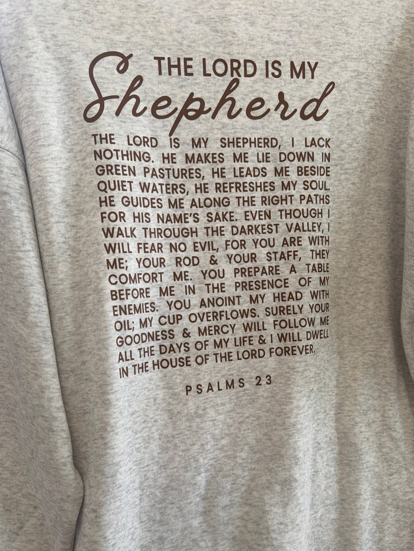 PSALMS 23 | Pullover Sweatshirt • Gray